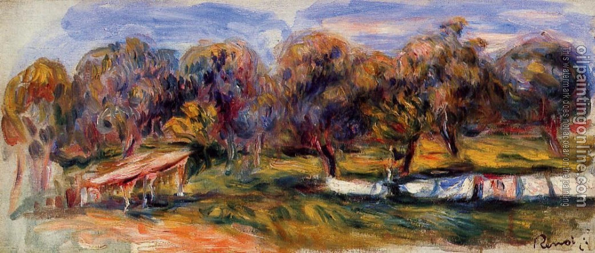 Renoir, Pierre Auguste - Landscape with Orchard